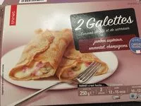 Mängden socker i Galettes complètes jambon emmental champignons