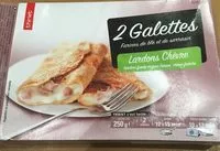 Mängden socker i 2 galettes lardons chèvre