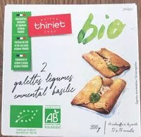 Mängden socker i 2 galettes légumes emmental basilic BIO