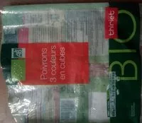 Mängden socker i Poivrons 3 couleurs en cubes