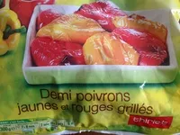 Mängden socker i Demi poivrons jaunes et rouges grillés