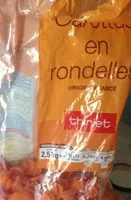 Mängden socker i Carottes en rondelles