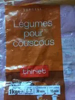 Mängden socker i Légumes pour Couscous