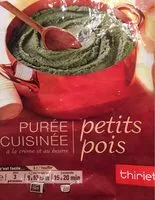 Mängden socker i Purée cuisinée de petits pois