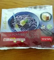 Mängden socker i Écrasé de pommes de terre vitelotte