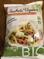Mängden socker i Sachets vapeur petits pois carottes et chou fleur