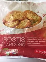 Mängden socker i Röstis aux lardons