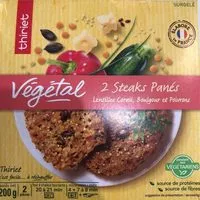 Mängden socker i Végétal, 2 steaks panés, lentilles corail, Boulgour et Poivrons