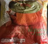Mängden socker i Purée cuisinée légumes verts