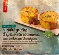 Mängden socker i 4 mini gratins d'épeautre au potimarron