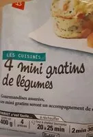 Mängden socker i 4 mini gratins de légumes
