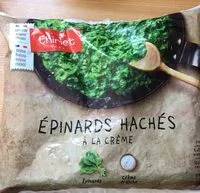 Mängden socker i Epinards hachés à la crème surgelés