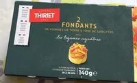 Mängden socker i Fondants de pomme de terre et trio de carottes