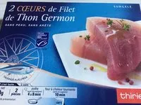 Mängden socker i Coeurs filet de thon germon