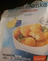 Mängden socker i Nuggets de colin d'Alaska et mozzarella