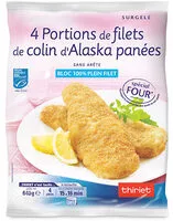 Mängden socker i 4 Portions de filets de colin d'Alaska panées