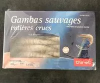 Mängden socker i Gambas sauvages entieres crues