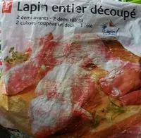 Mängden socker i Lapin entier découpé