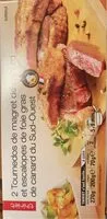 Mängden socker i Tournedos de magret de canard et escalopes de foie gras