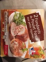 Mängden socker i Fondant de poulet farcis aux petits légumes