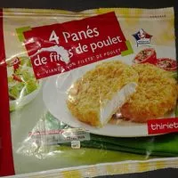 Mängden socker i 4 panés de filets de poulet