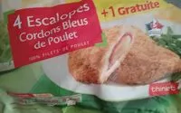 Mängden socker i Escalopes cordons bleus de poulet