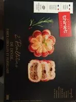 Mängden socker i 2 Ballotins de dindes Farce girolles et persillade