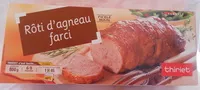 Mängden socker i Rôti d'agneau farci, Surgelé