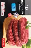 Mängden socker i Steaks hachés pur boeuf 5% mg