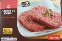 Mängden socker i Hache de veau