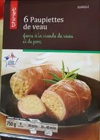 Mängden socker i Paupiettes de veau