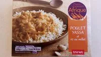Mängden socker i Poulet Yassa et Riz au Millet