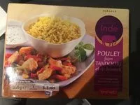 Mängden socker i Poulet facon Tandori Et Riz Basmati