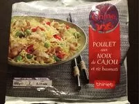 Mängden socker i Poulet Aux Noix De Cajou Et Riz Basmati