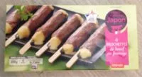 Mängden socker i 6 Brochettes de boeuf au fromage