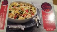 Mängden socker i Nouilles aux crevettes et légumes