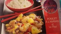 Mängden socker i Poulet Ananas et riz thaï