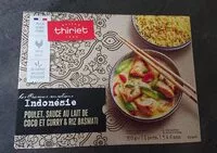 Mängden socker i Poulet sauce lait de coco et curry et riz basmati