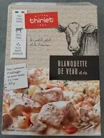 Mängden socker i Blanquette de veau et riz