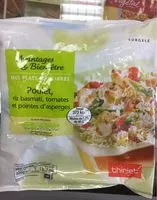 Mängden socker i Poulet, Riz Basmati, Tomates et Pointes d'asperges