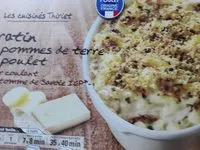 Mängden socker i gratin pomme de terre au poulet