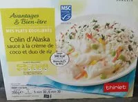 Mängden socker i Colin d'Alaska sauce crème de coco et duo de riz