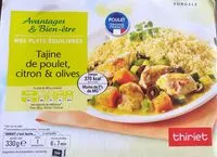 Mängden socker i Tajine de poulet citron et olive