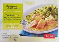 Mängden socker i Saumon, riz façon risotto verde et sauce au citron confit
