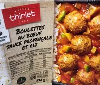 Mängden socker i Boulettes au boeuf sauce provencale et riz