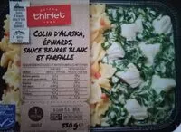 Mängden socker i Colin d'Alaska, épinards,sauce beurre blanc et farfalle