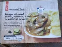 Mängden socker i Langue de bœuf sauce piquante, purée de pommes de terre