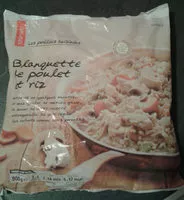 Mängden socker i Blanquette de poulet et riz