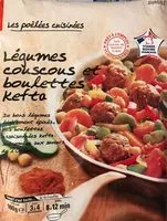Mängden socker i Légumes couscous et boulettes kefta