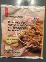 Mängden socker i Pommes de terre rissolées et boulettes au boeuf